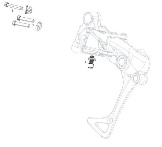 Sram Rival 1 Skruesett L+H + Kabelskrue Sram Rival 1 Skruesett L+H + Kabelskrue