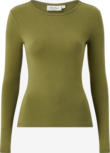 Gina Tricot Topp Tight Fit Long Sleeve Top Grønn Gina Tricot Topp Tight Fit Long Sleeve Top Grønn
