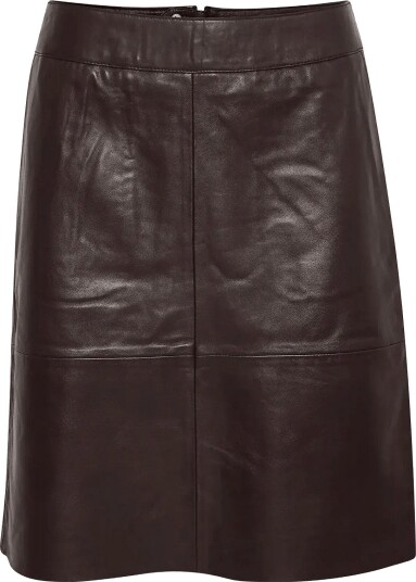 Culture Cuberta Leather Skirt Brown 34 Culture Cuberta Leather Skirt Brown 34