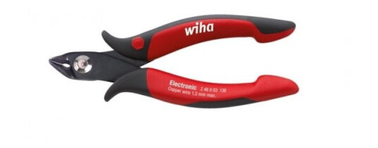 Wiha Z 46 0 03, Diagonal Tang, 1,3 Mm, Stål, Sort, Rød, 130 Mm, 64 G