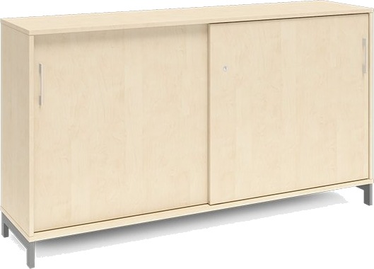 Kontorskab Dna, 1600X890 Mm, Birk/Hvid 2A4