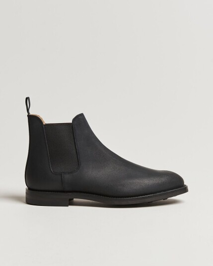 Crockett & Jones Chelsea 5 Black Rough-Out Suede Crockett & Jones Chelsea 5 Black Rough-Out Suede