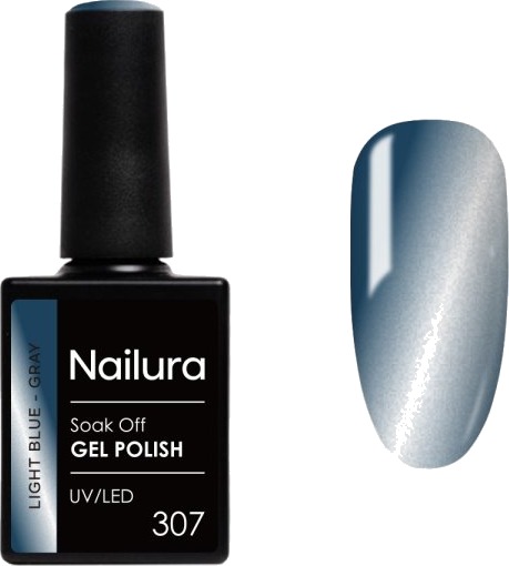 Nailura Gelpolish 307 – Lys blågrå – 10 ml