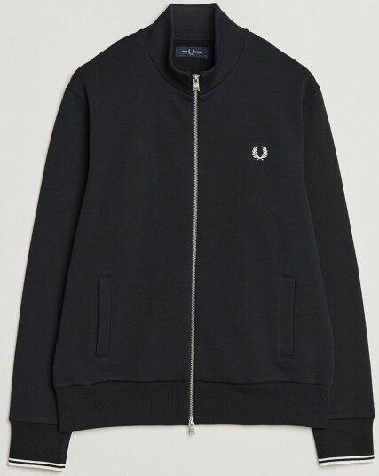 Fred Perry Full Zip Sweatshirt Black
