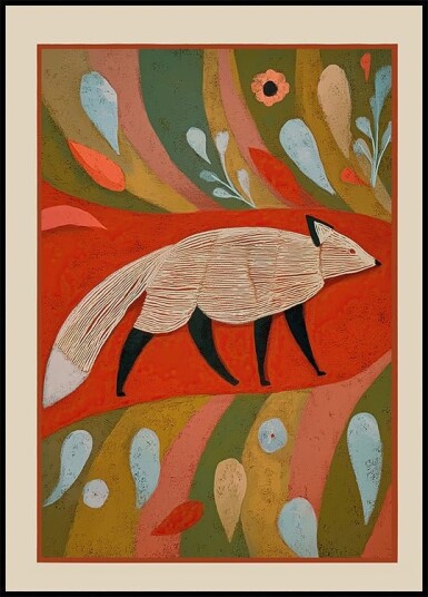 Autumn Fox Plakat Plakat / 30x40cm