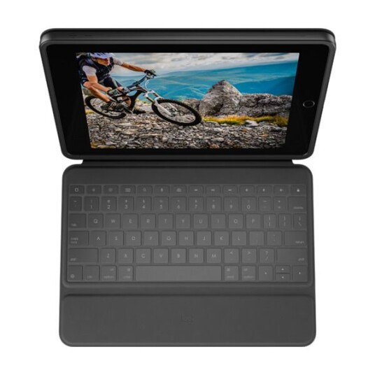Logitech Rugged Folio Tastaturdeksel til iPad 10,2" Nordisk Grafitt