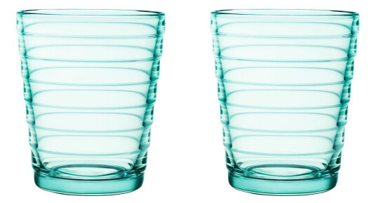 Iittala Aino Aalto vannglass 2-pack 22 cl vanngrønn
