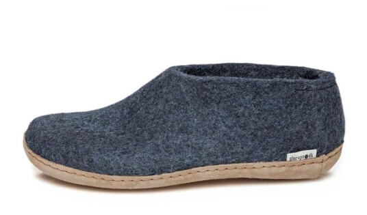 Glerups Shoe Classic Leather Sole 36, Denim Glerups Shoe Classic Leather Sole 36, Denim