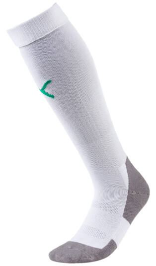 Puma Team LIGA Socks CORE, fotballsokker unisex 47-49 Puma White-Pepper Gr