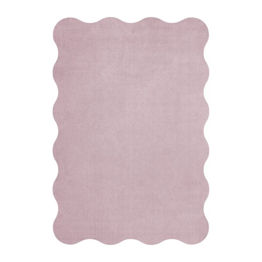 Layered Scallop ullteppe 180 x 270 cm Pink lavender