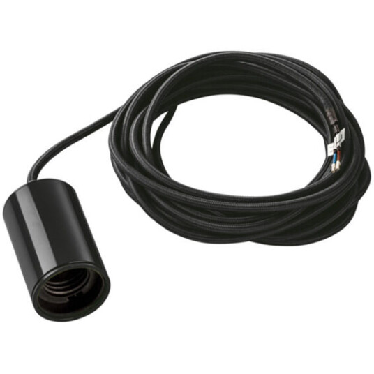 SLV Fitu 1 Pendellampe u/skjerm 5m E27 Sort - 90773
