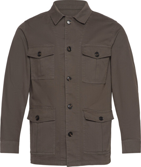 Oscar Jacobson Safari Shirt Jacket   Brown   M
