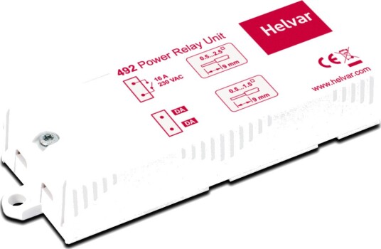 Helvar 492 Reléenhet 1-Kanal, 16 A