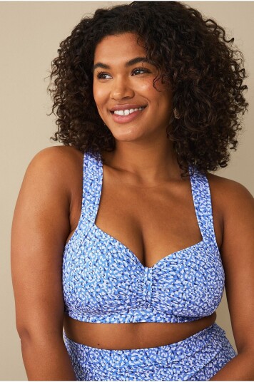Ellos Plus collection   Myk bikini BH   Blå