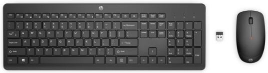 HP 230 Trådløst Tastatur og Mussett Full Størrelse Sort
