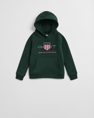 Gant Hettegenser Med Archive Shield Logo Tartan Green 98/104