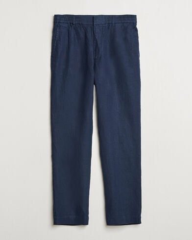 NN07 Billie Linen Drawstring Trousers Navy Blue NN07 Billie Linen Drawstring Trousers Navy Blue