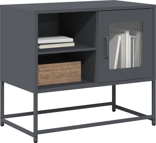 TV benk antrasitt 68x39x60,5 cm stål