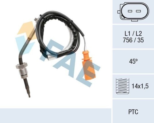 Sensor, eksostemperatur FAE 68064