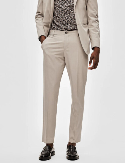 Selected Slhslim-Liam Trs Flex Noos - Beige - 44 Selected Slhslim-Liam Trs Flex Noos - Beige - 44