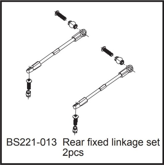 BSD 221-013 Rear Fixed Linkage Set
