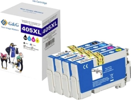 G&G Epson 405XL BK/C/M/Y kompatible blekkpatroner 4 pk 18594