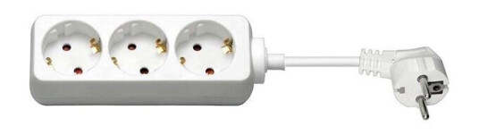 Pro Power Socket x3 - Wh - 1.5m Pro Power Socket x3 - Wh - 1.5m