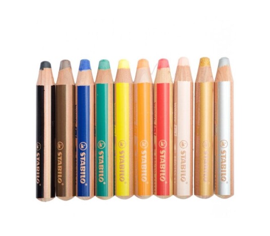 Stabilo Woody 3-in-1 Coloring Pencils 10-set Stabilo Woody 3-in-1 Coloring Pencils 10-set