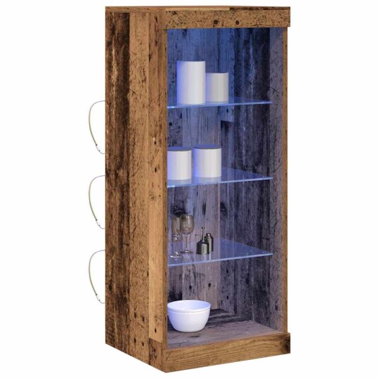 Skap med LED lamper Gamle Tre 41x37x100 cm