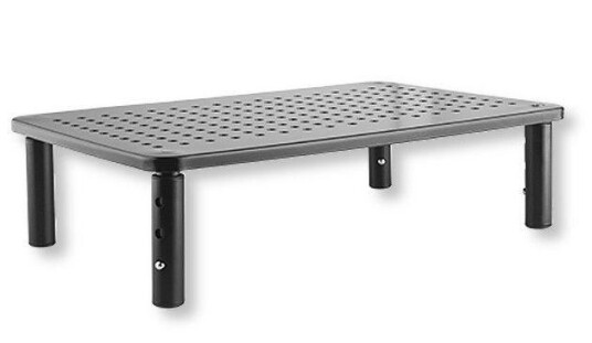 TECHLY Monitor / Laptop Ablagetisch, schwarz, 370x235x120 mm