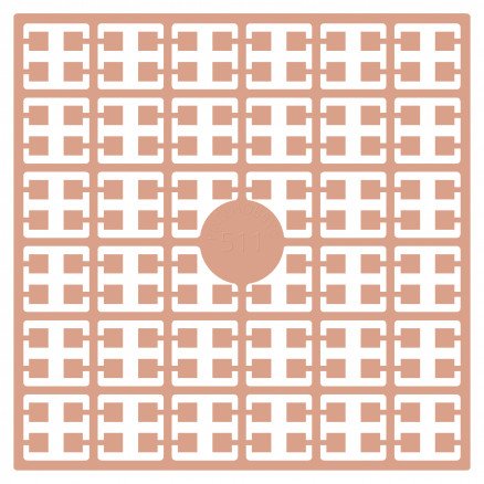 Pixelhobby Midi Perler 511 Lys Aprikos hudfarge 2x2mm 140 pixels