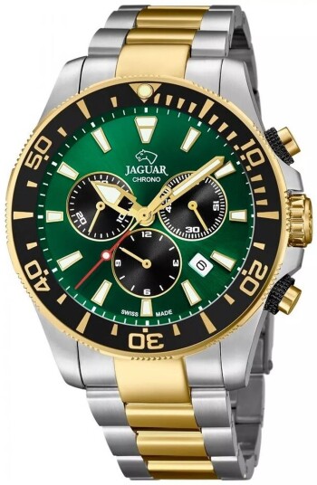 Jaguar Herreklokke J862/3 Classic Grønn/Stål Ø43.5 mm