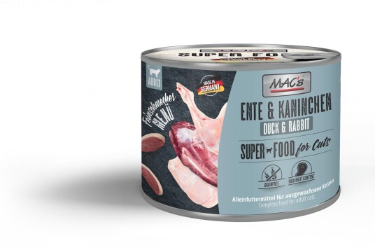 Mac'S Super Food For Cats Gourmet And Og Kanin Våtfôr 6X200G