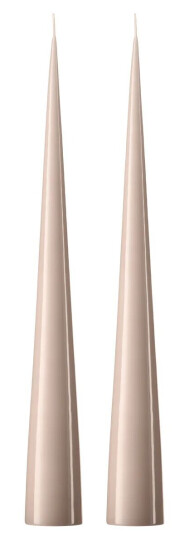 Ester & Erik kjeglelys 37 cm 2-stk. lakket Linen grey 22-0