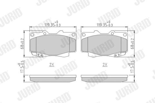 Bremseklosser JURID 572625J Bremseklosser JURID 572625J