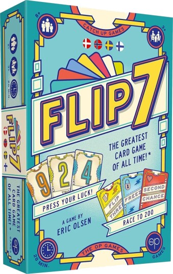 Asmodee Flip 7 Nordic Barnespill - Vinner av Golden Geek Awards