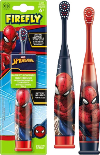 Spiderman elektrisk tannbørste FIREFLY Turbo Max batteri Spiderman elektrisk tannbørste FIREFLY Turbo Max batteri