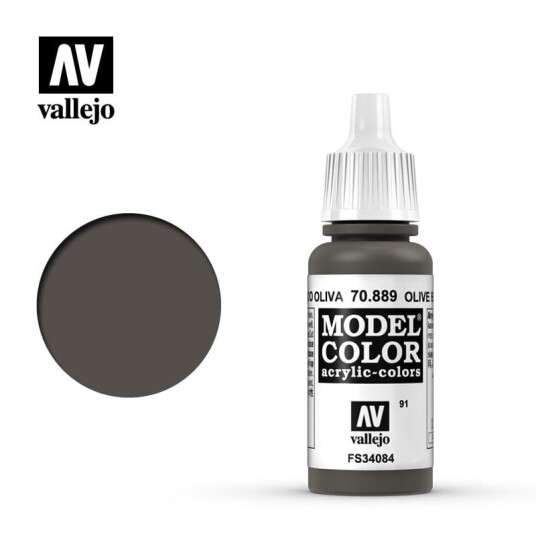 Vallejo Model Color Olive Brown 17ml for Modellbygging (70.889) Vallejo Model Color Olive Brown 17ml for Modellbygging (70.889)