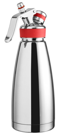 VEGA Kremsprøyte termos Emulsio 0.5l 9.5x13x32 cm (ØxBxH) Sølvfarge Sylinderformet