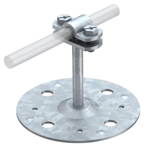 Obo Bettermann 5218829 Takledningsholder for horisontaltak Skruetvinge 100 mm Jording & lynavledere