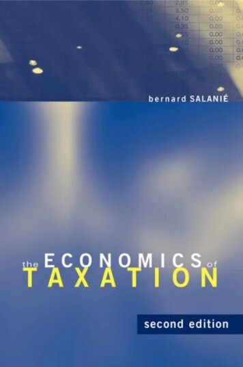 The Economics Of Taxation Av Bernard (Columbia University) Salanie