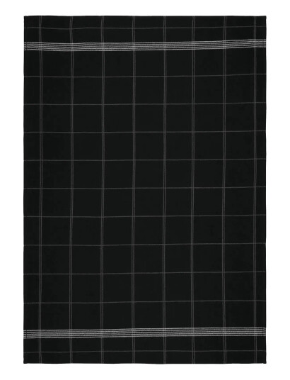 Södahl Viskestykke 50X70 Minimal Black - Black - 50X70CM Södahl Viskestykke 50X70 Minimal Black - Black - 50X70CM