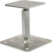 Simpson Strong-Tie Søylesko 130x130 justerbar gullkromatisert 22my.