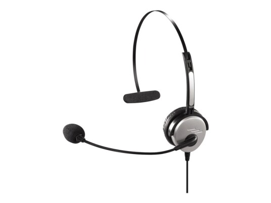 Hama Headband Headset For Dect Telephones - Hodesett - On-Ear - Kablet - Svart, Sølv - For Gigaset C380, C380 Duo, C385, C385 Duo Hama Headband Headset For Dect Telephones - Hodesett - On-Ear - Kablet - Svart, Sølv - For Gigaset C380, C380 Duo, C385, C385 Duo