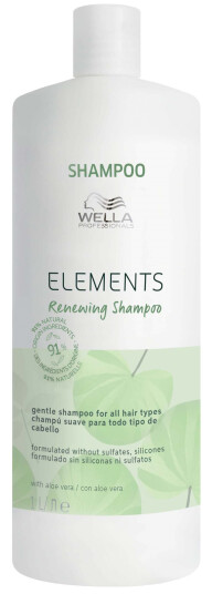 Wella Professionals Elements Fuktighetsgivende Sjampo 1000 ml - Sulfatfri for Alle Hårtyper