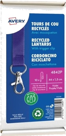 Avery 4842P Merkeholder Metall Polyetylentereftalat Pet Lilla 15 Mm 440 Mm 10 Stykker Avery 4842P Merkeholder Metall Polyetylentereftalat Pet Lilla 15 Mm 440 Mm 10 Stykker