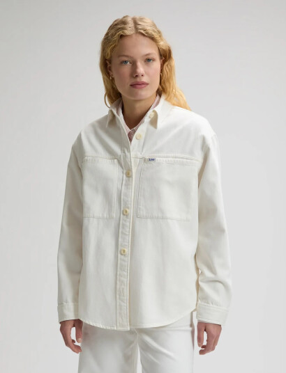 Lee Jeans Utility Overshirt Cream L x 00 Lee Jeans Utility Overshirt Cream L x 00