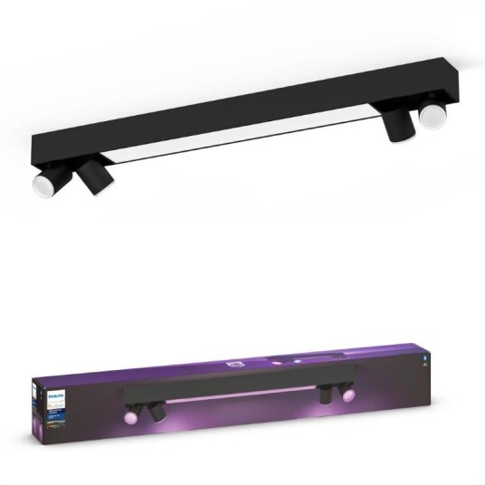 Philips Hue WCA Centris Spotlys 4x5.7W Sort - 60292 Philips Hue WCA Centris Spotlys 4x5.7W Sort - 60292