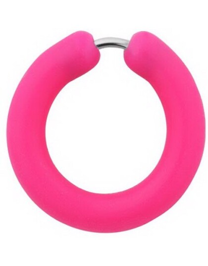 Silikon Pink Circle Fake Piercing