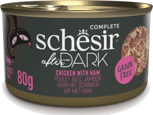 Schesir Våtfôr After Dark & Skinke Kylling 12 X 80 G